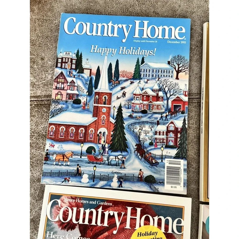 Vintage Country‎ Homes Magazine 1993-1997 December And April Lot Of 4